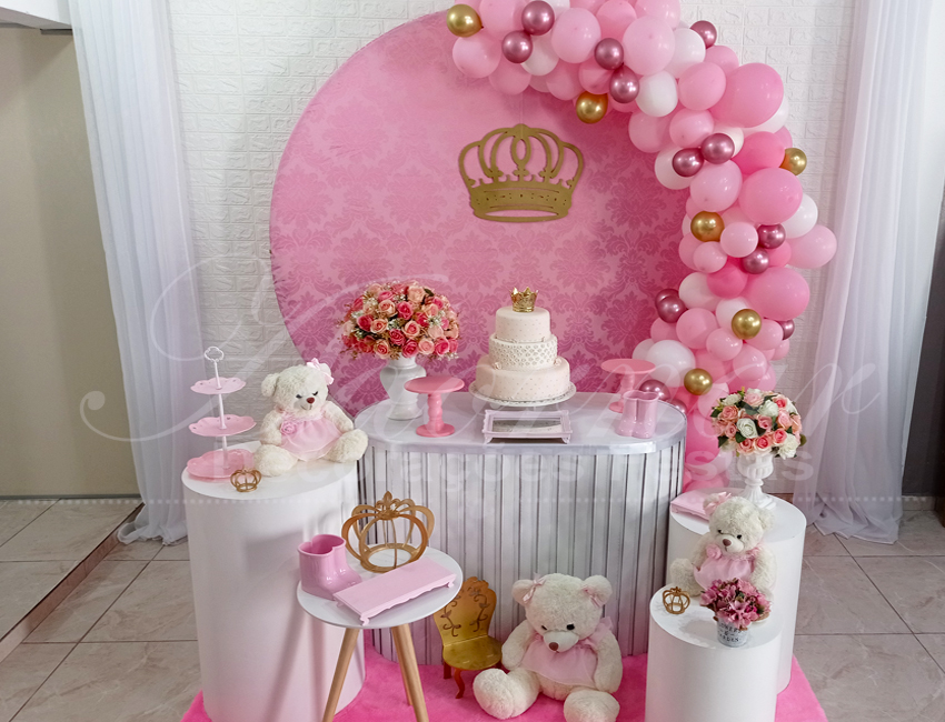 erros comuns na decoração de chá de fraldas de menina