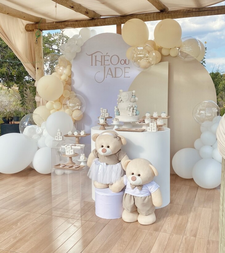 como prender painel cha revelacao ar livre