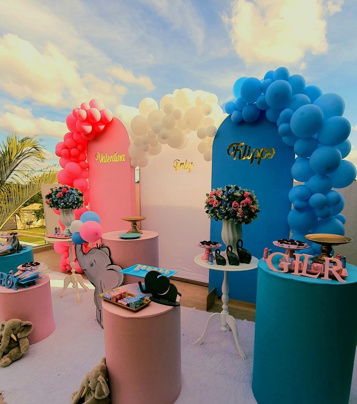 cha revelacao ar livre ou salao qual escolher