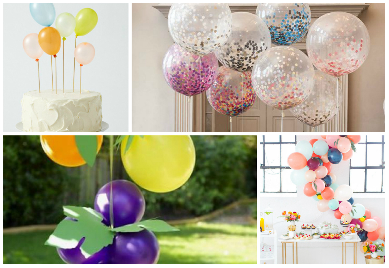 decoração simples com balão