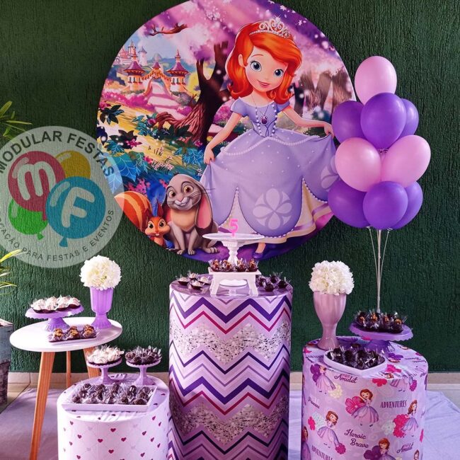 ideias criativas decoração princesa sofia simples