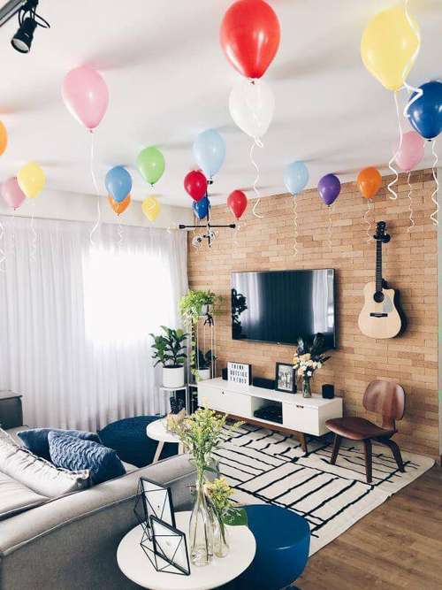decoração simples de aniversário em casa