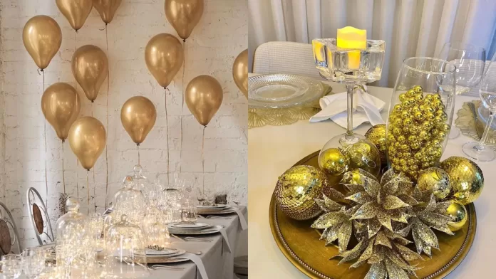 decoração simples de ano novo