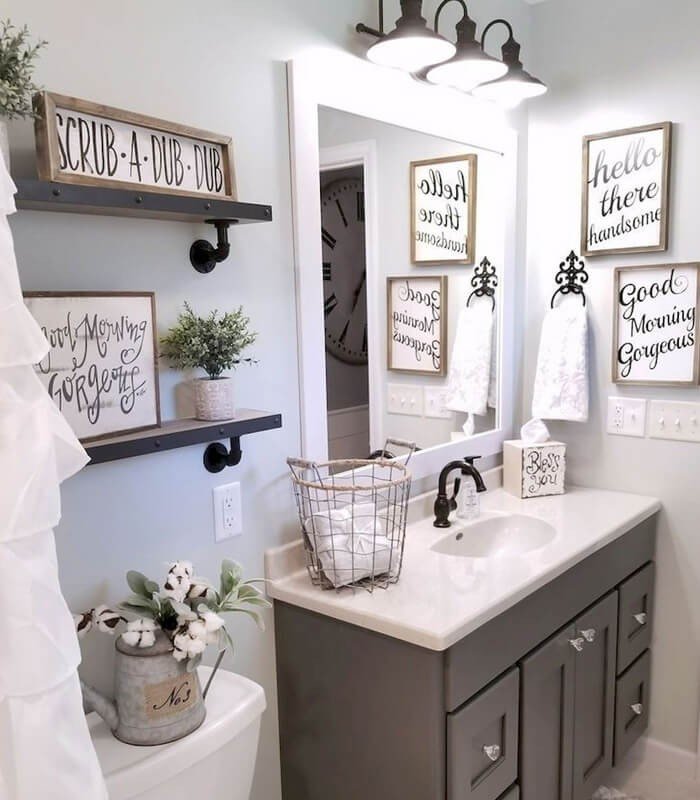 ideias de decoração simples para banheiro pequeno