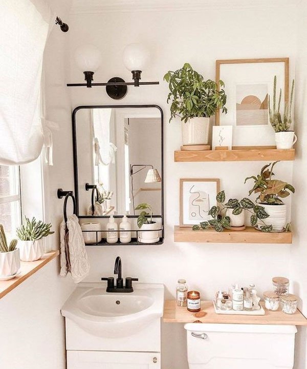 ideias de decoração simples para banheiro pequeno