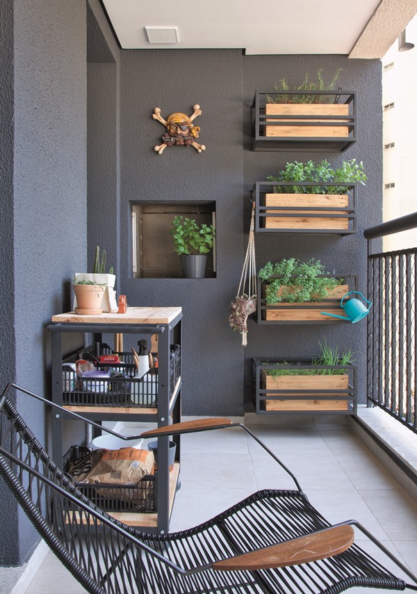 como decorar varanda simples com plantas