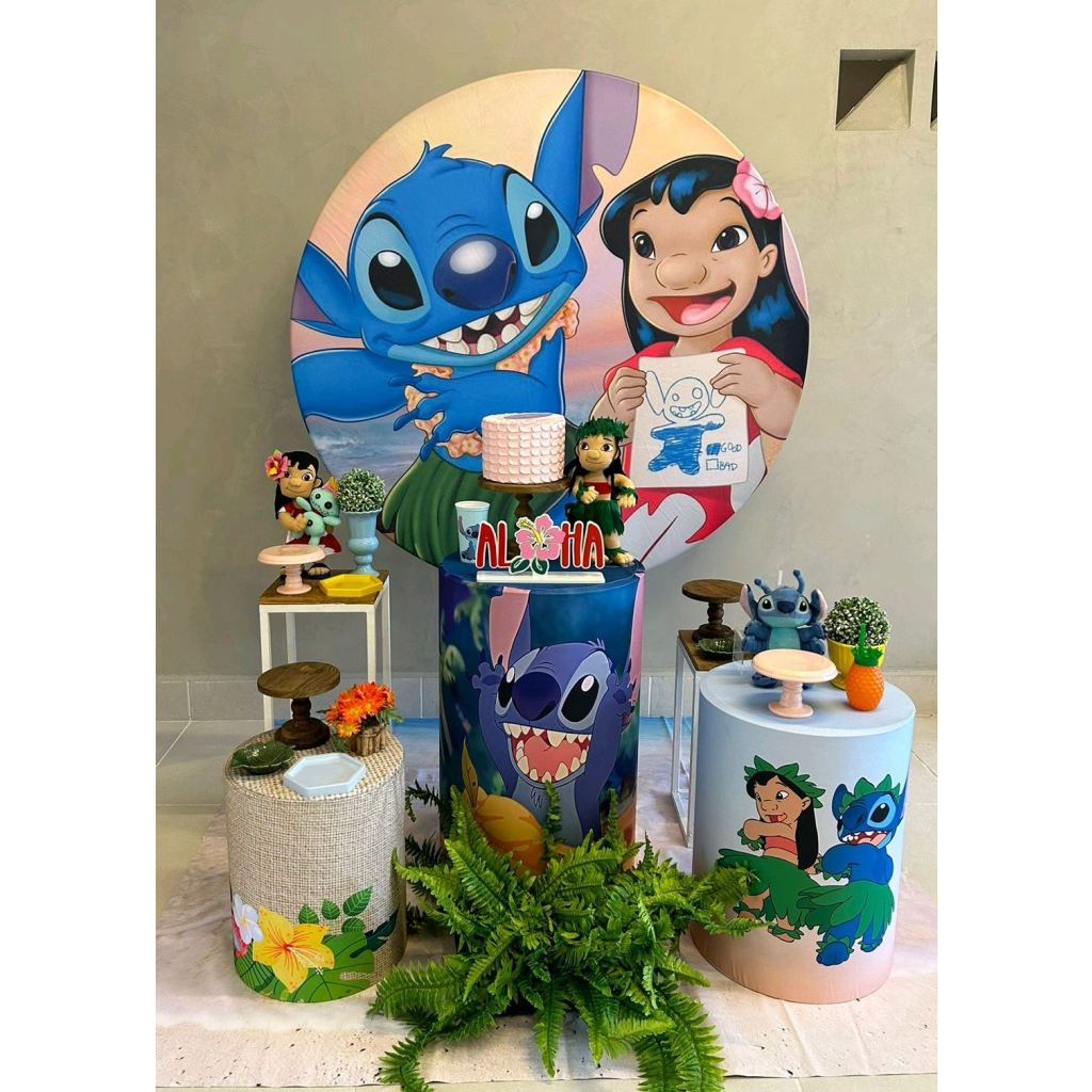 decoração simples do stitch