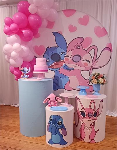 decoração simples do stitch