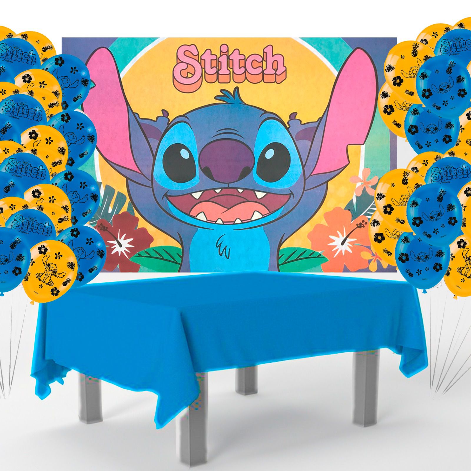 decoração simples do stitch