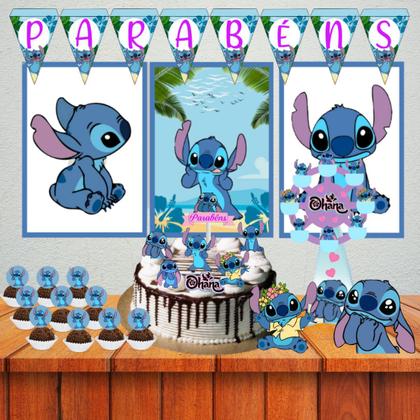 decoração simples do stitch