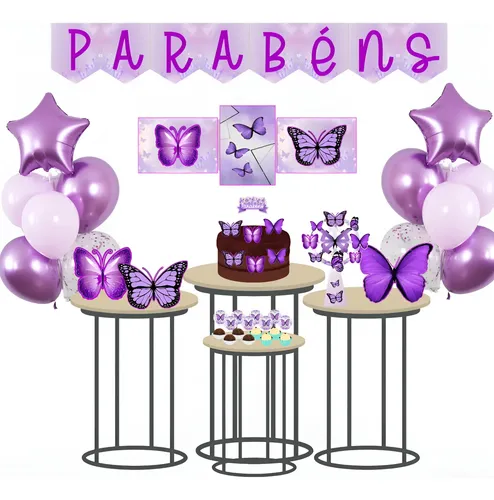 decoração simples jardim das borboletas