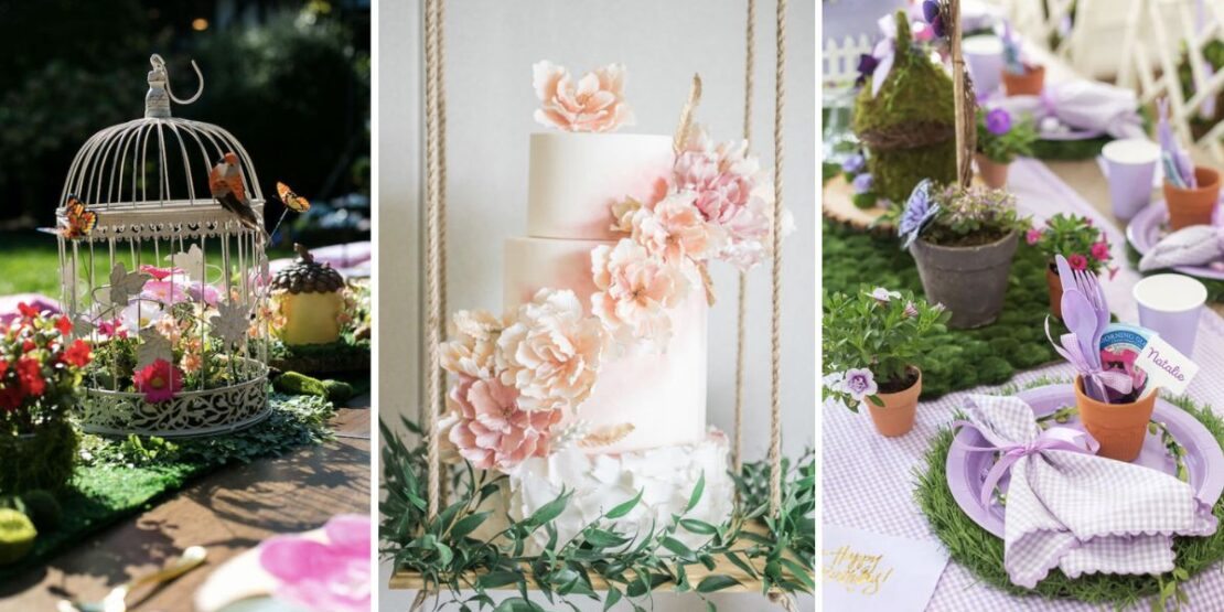 ideias criativas decoração jardim borboletas simples