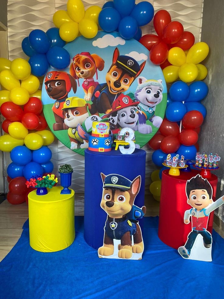 decoração simples patrulha canina