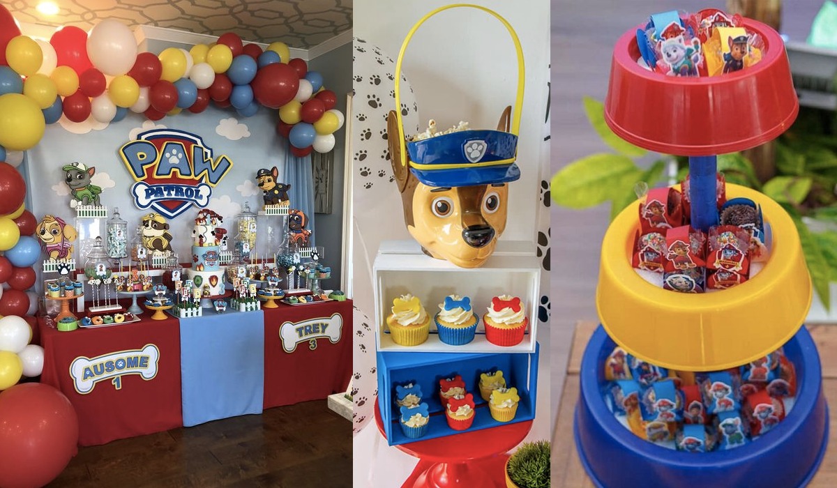 decoração simples patrulha canina