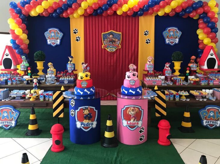 decoração simples patrulha canina