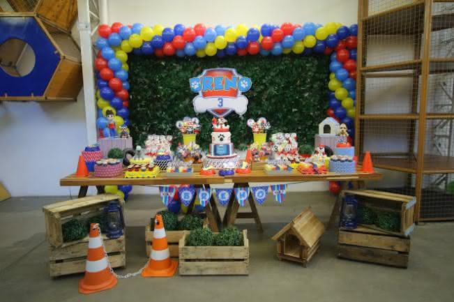 decoração simples patrulha canina