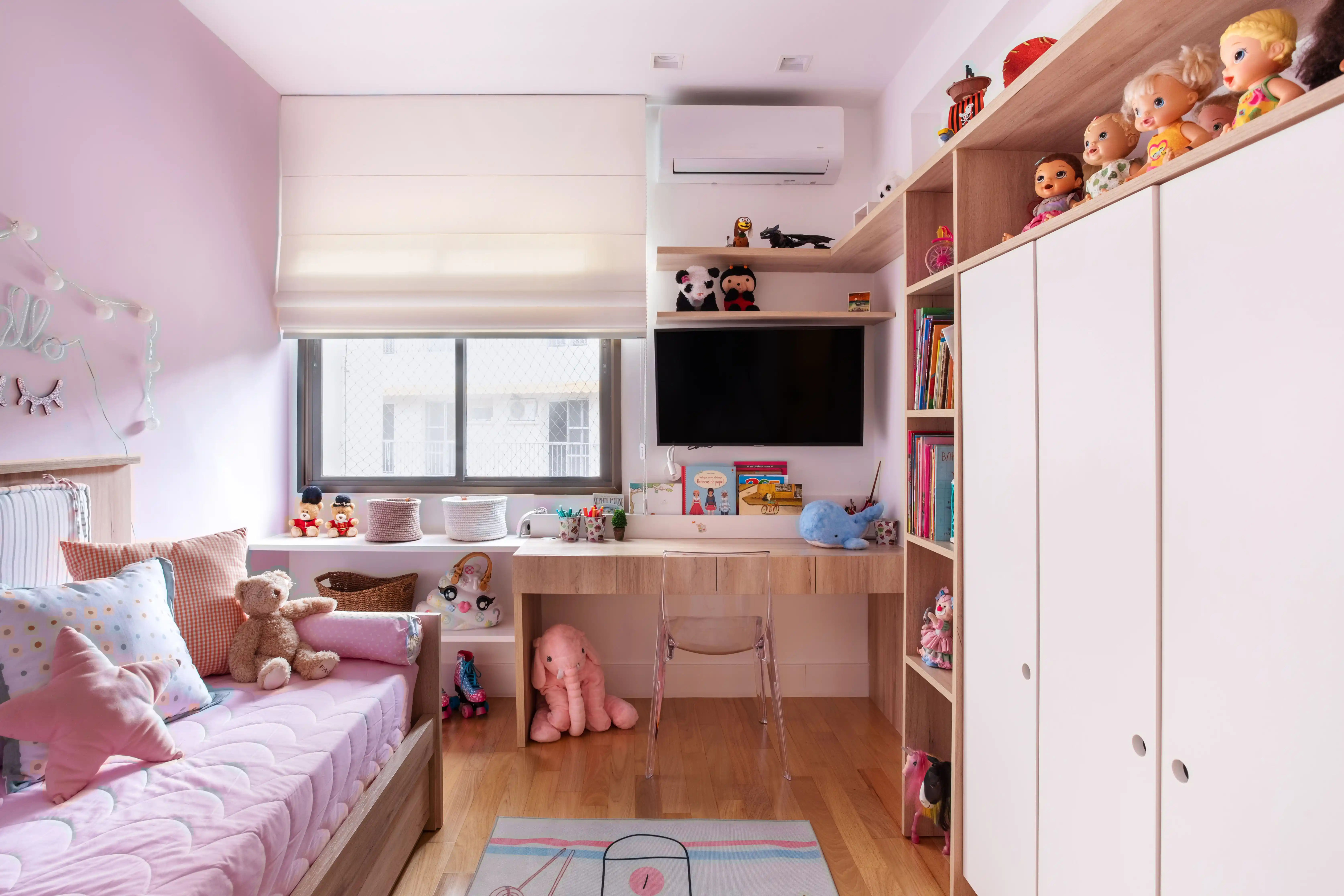 ideias de decoração simples para quarto infantil feminino