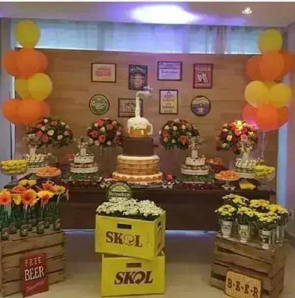 ideias criativas decoração festa skol boteco