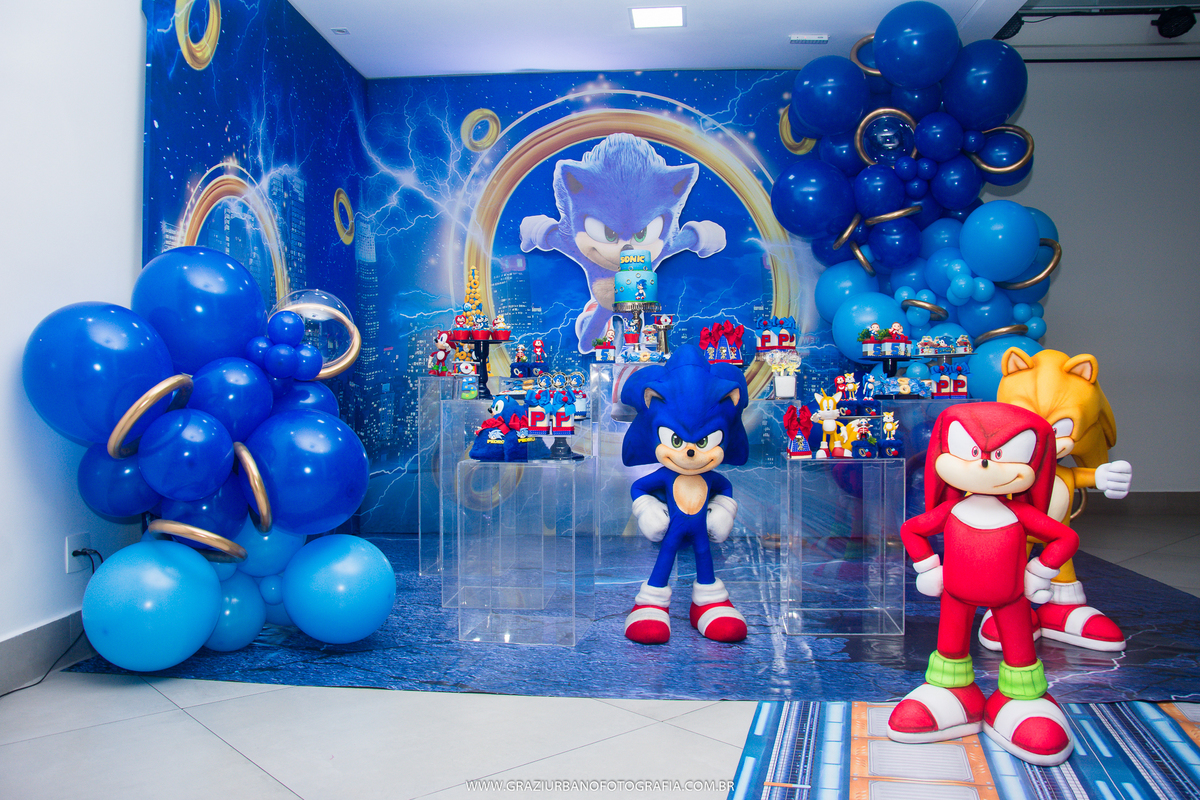decoração sonic festa infantil