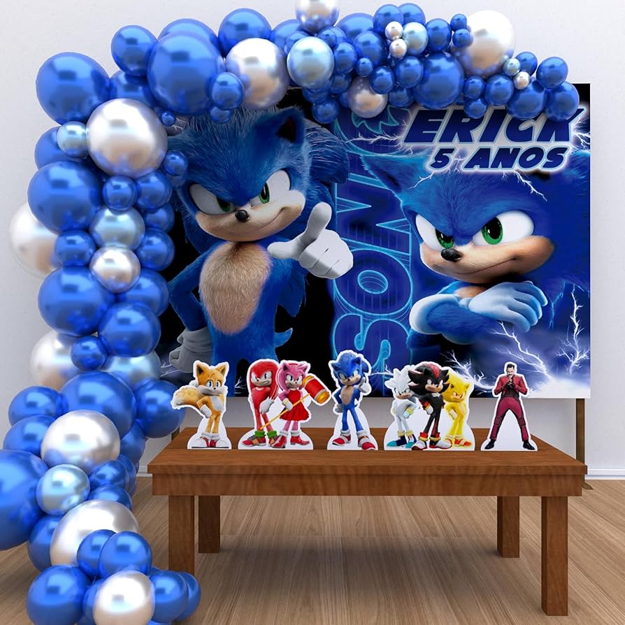 decoração sonic festa infantil