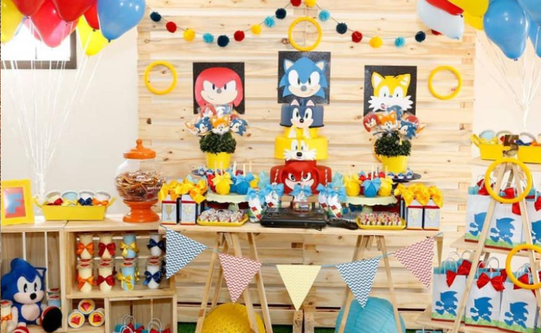 decoração sonic festa infantil