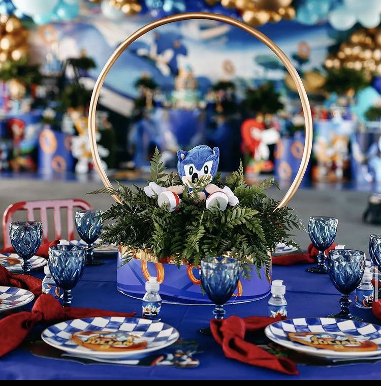 decoração sonic festa infantil