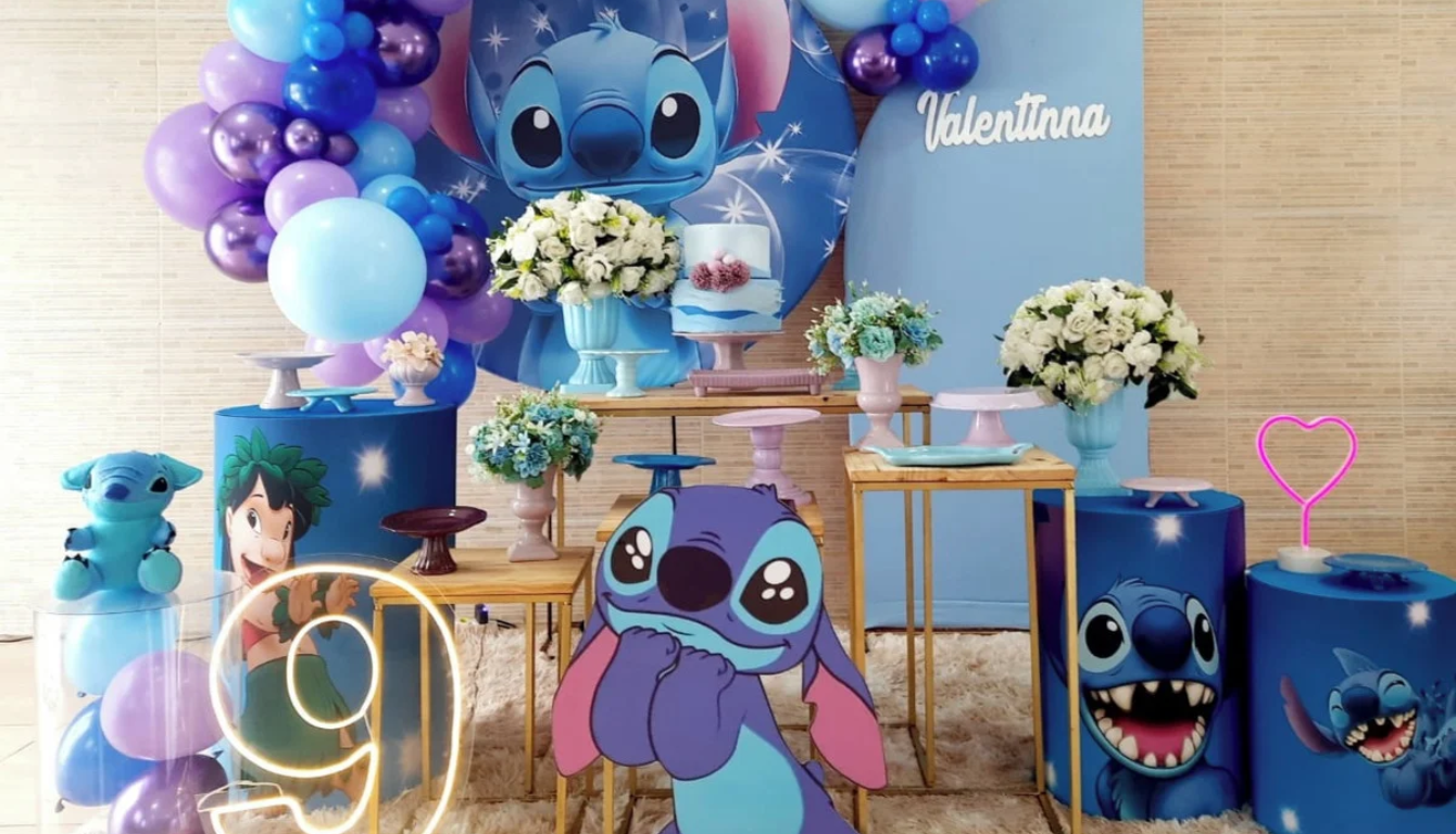decoração stitch luxo