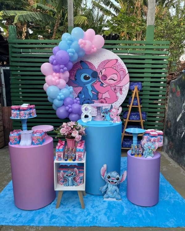 decoração stitch simples