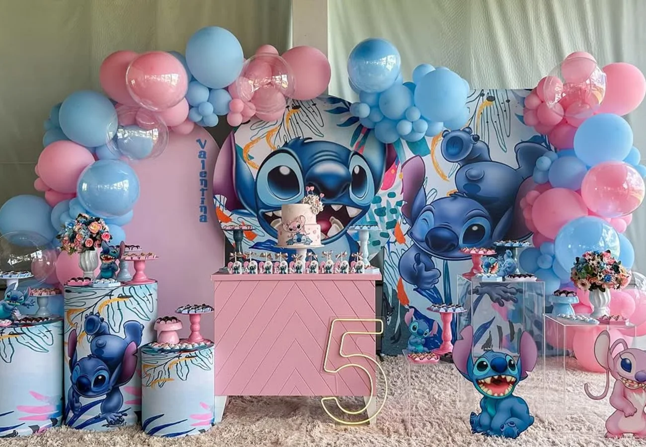 Guia Completo da Paleta de Cores para Festa Stitch e Angel