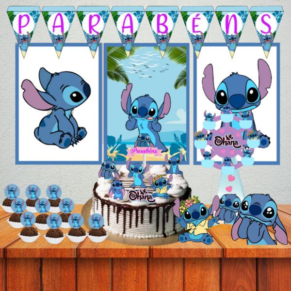 decoração stitch simples em casa