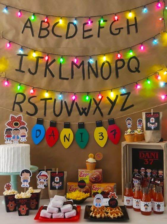 decoração stranger things aniversario