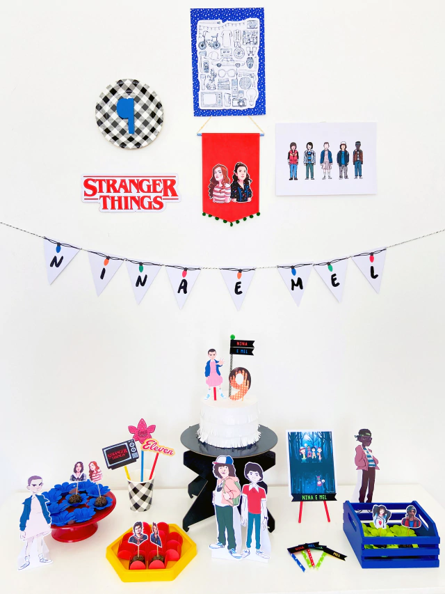 evitar erros decoração festa stranger things barata