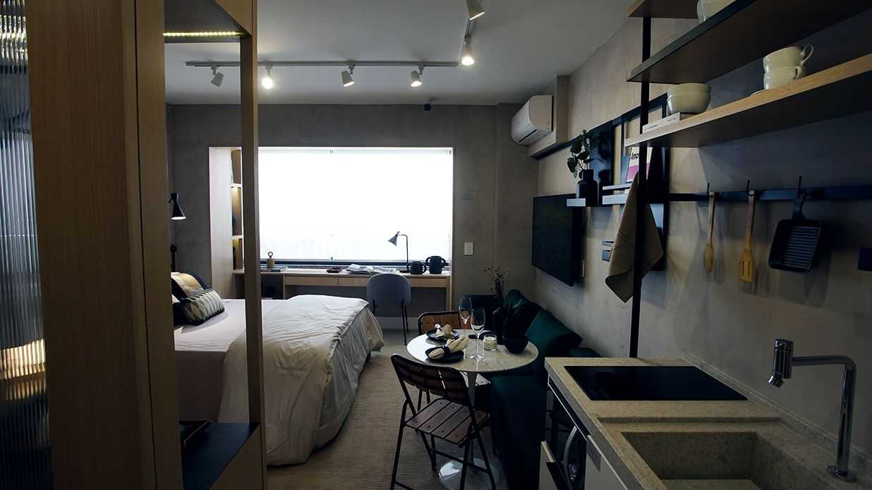 studio 25m2 planejado vs pronto