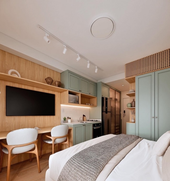 studio 25m2 planejado vs pronto