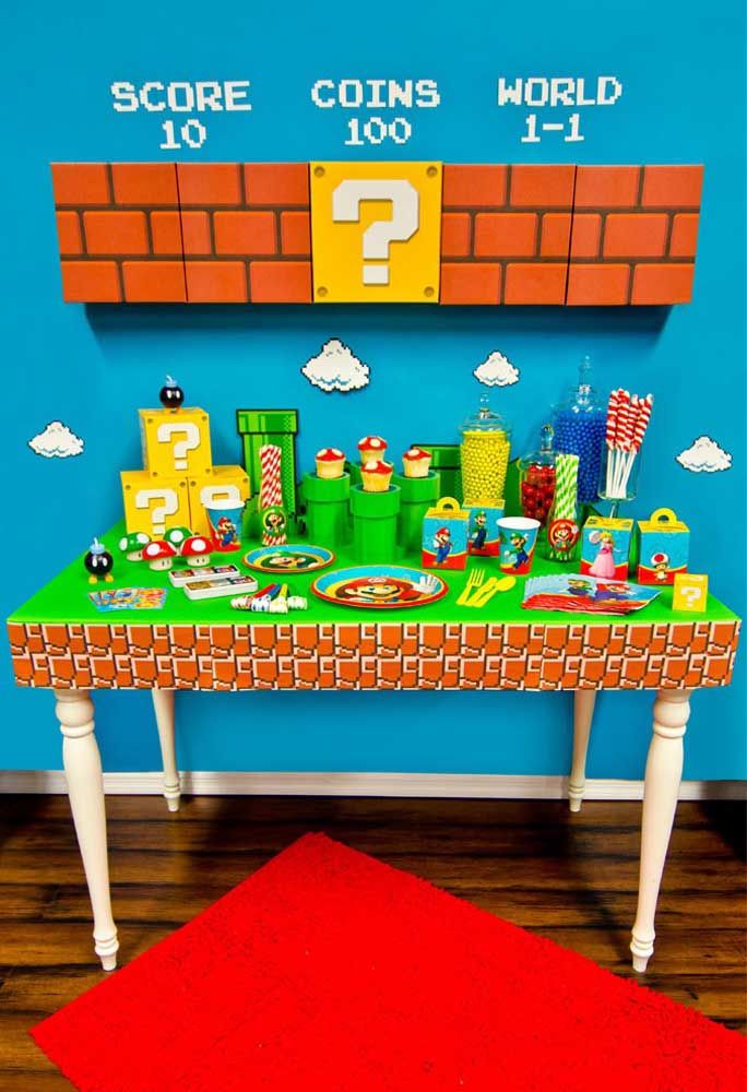 decoração super mario