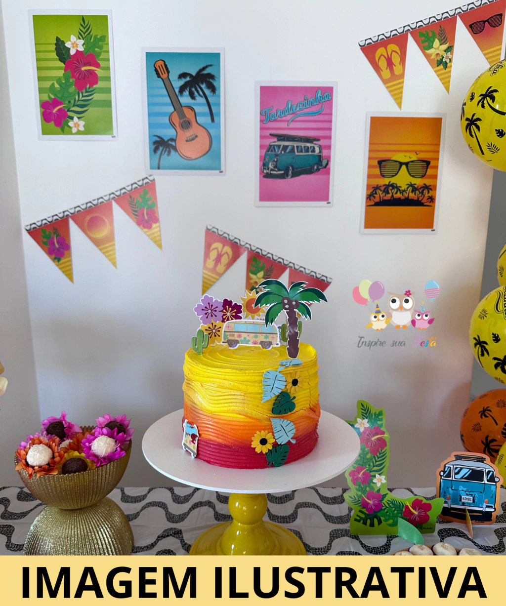 Ideias Criativas para Painel e Mesa Principal da Festa Tardezinha DIY