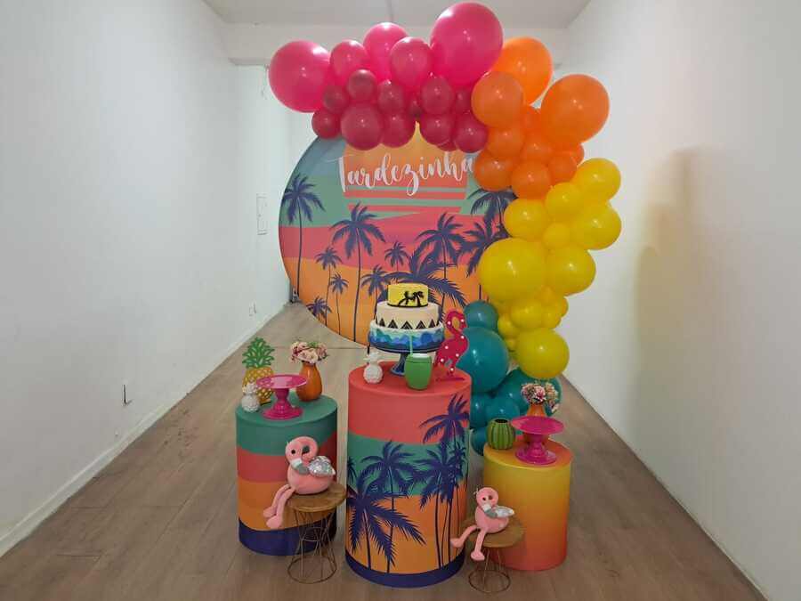 Ideias Criativas para Painel e Mesa Principal da Festa Tardezinha DIY