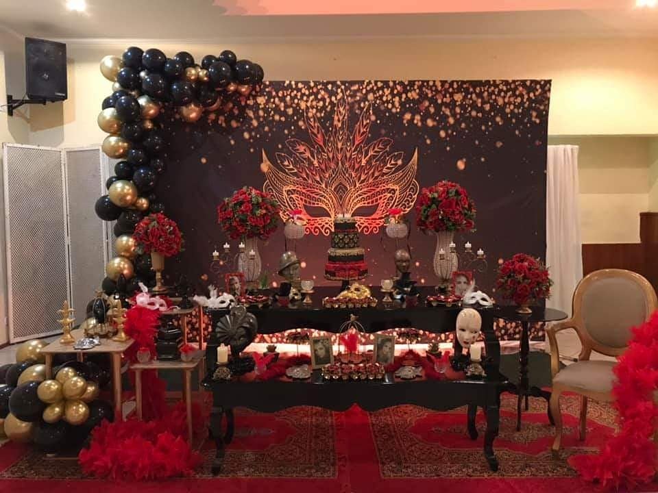 decoração tema baile funk