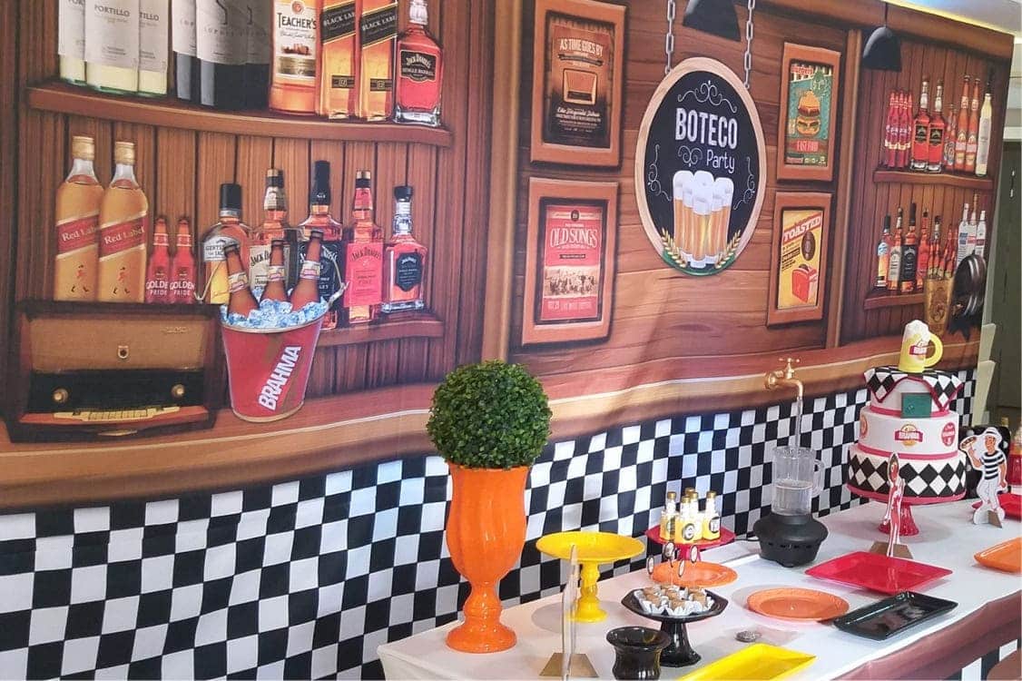 decoração tema boteco