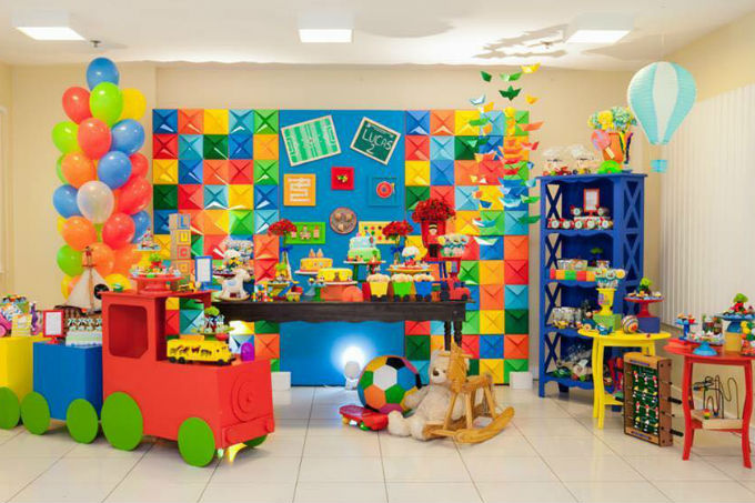 ideias de decoração de festa tema brinquedos antigos