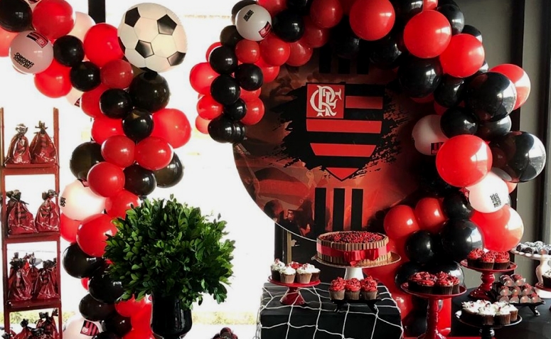 decoração tema flamengo