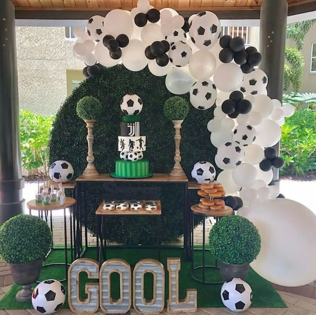 decoração tema futebol