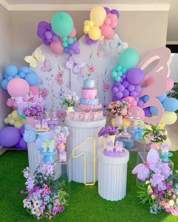 decoração tema jardim encantado