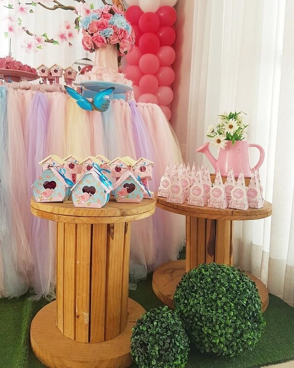 decoração tema jardim encantado