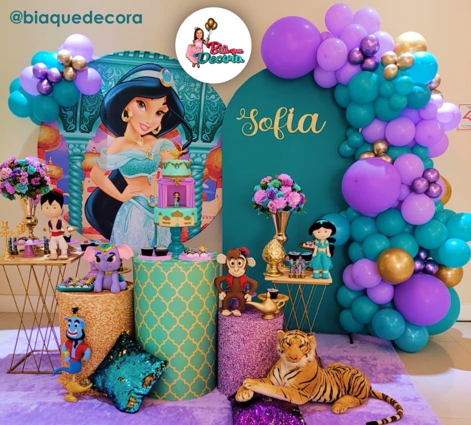 decoração tema jasmine