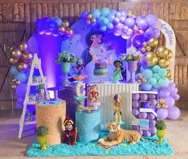 decoração tema jasmine