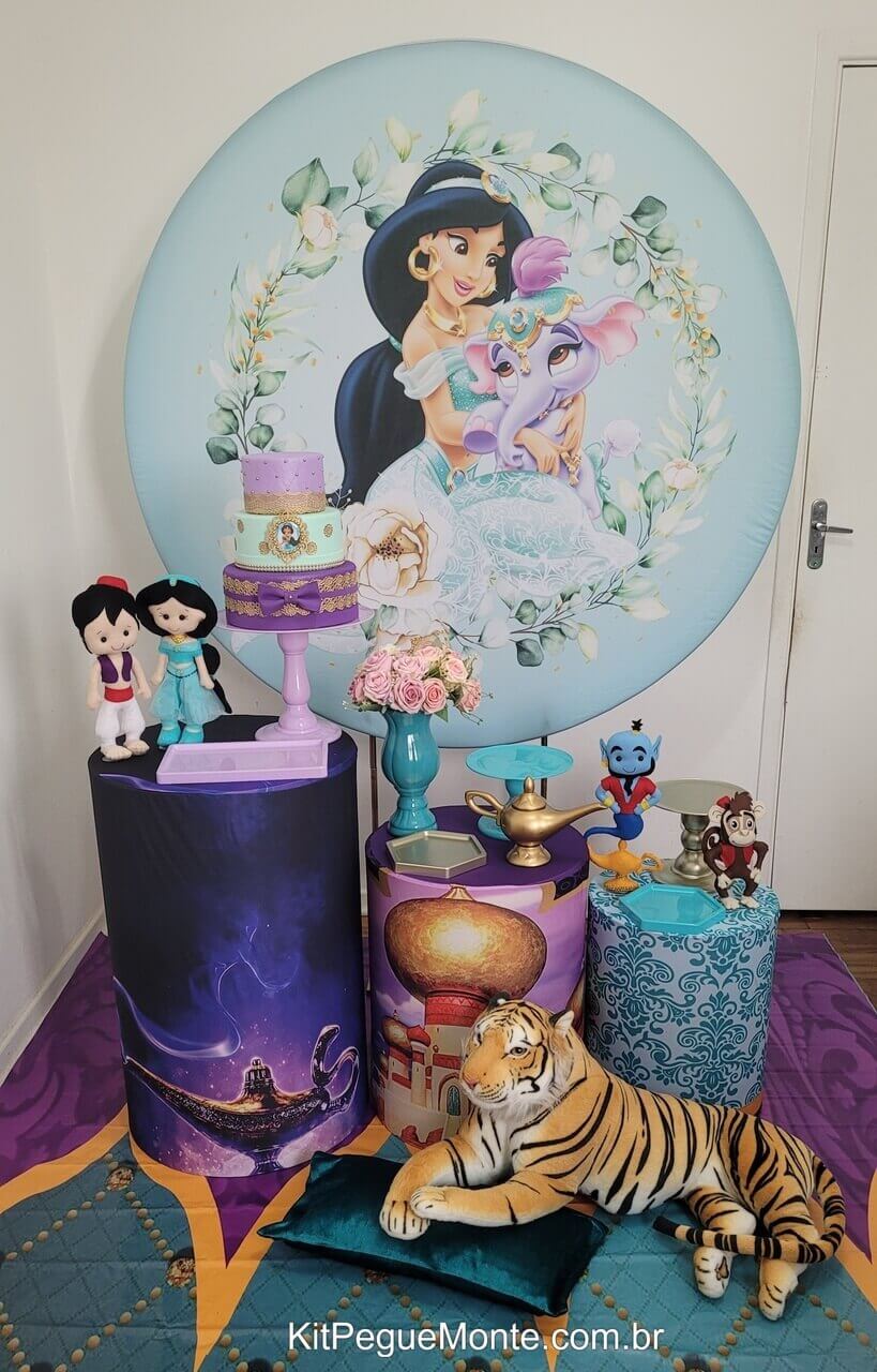 decoração tema jasmine