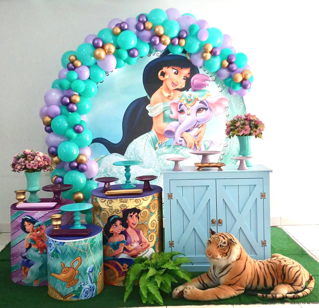 decoração tema jasmine