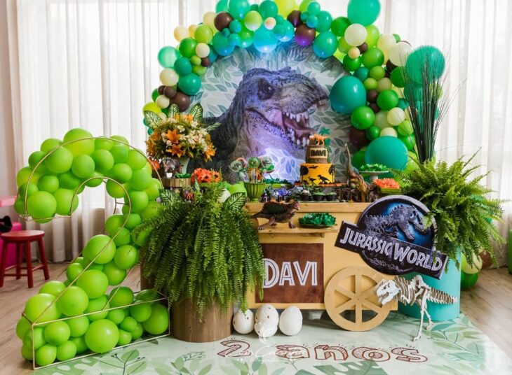 ideias decoração festa jurassic park simples