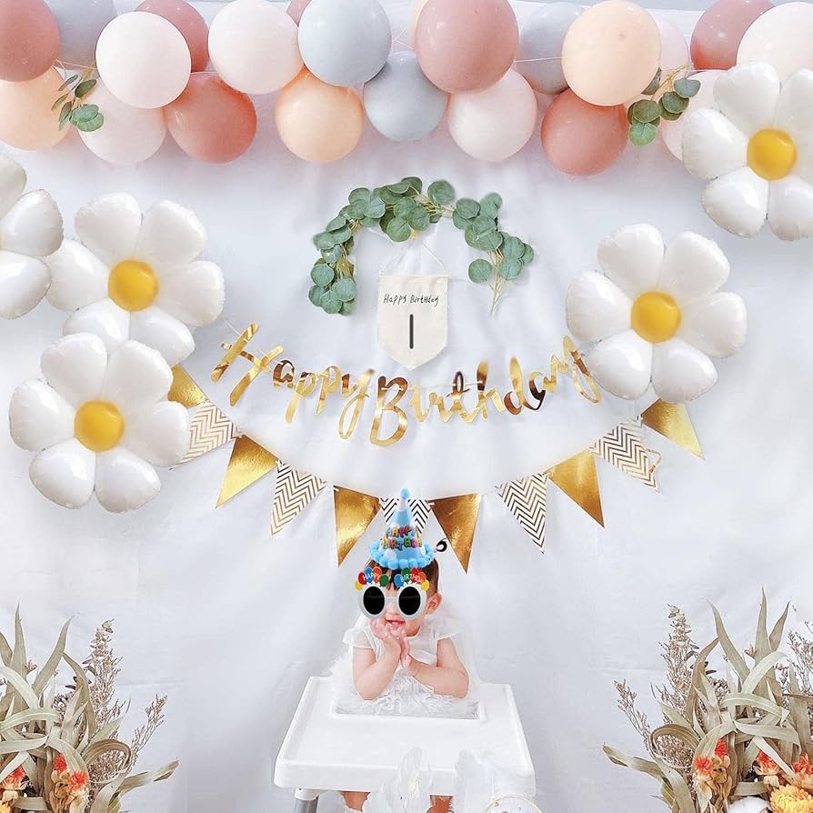 decoração quarto bebe tema margarida boho